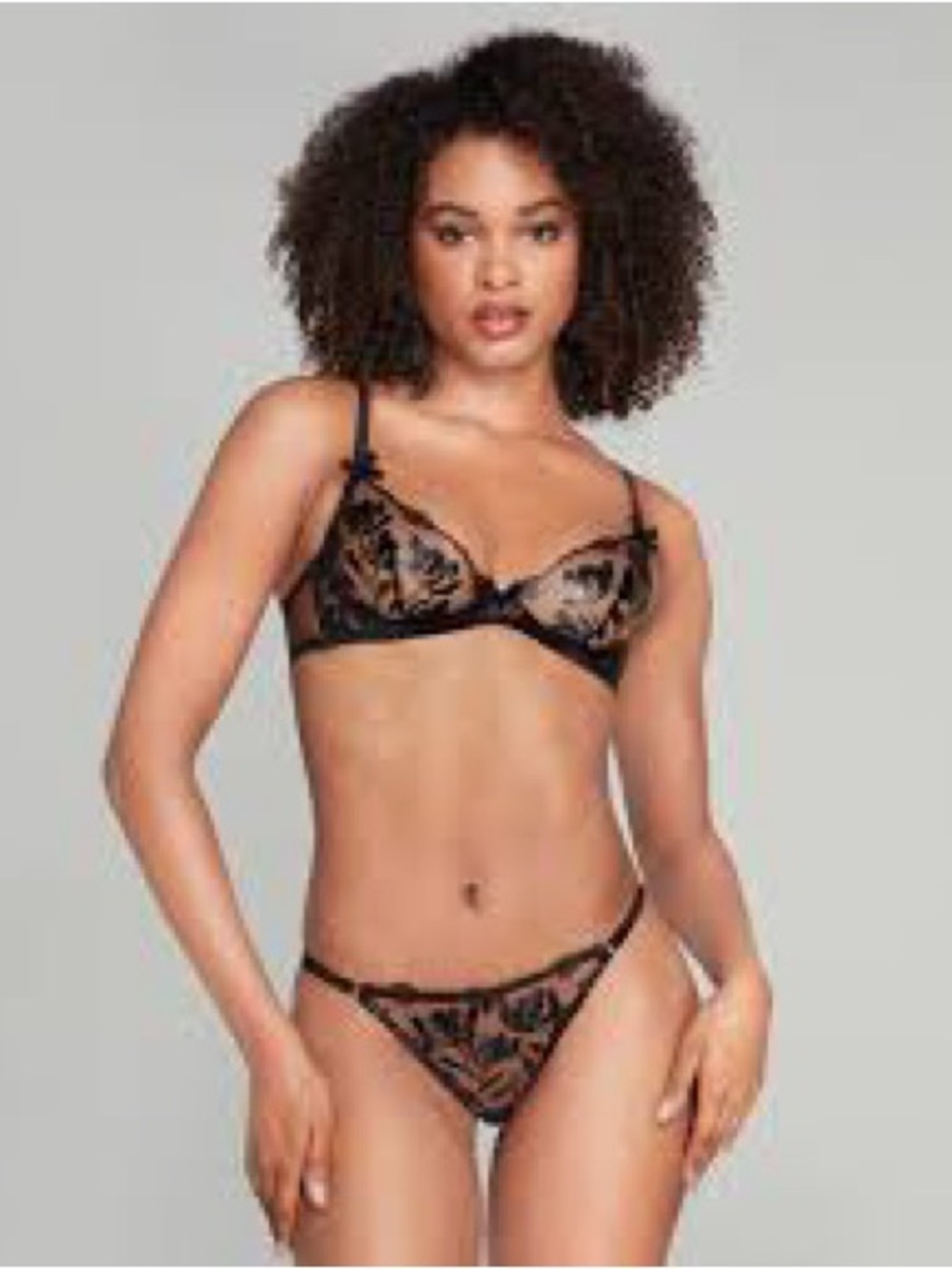 Agent Provocateur Sparkle SET Bra 36D Brief 3 Medium